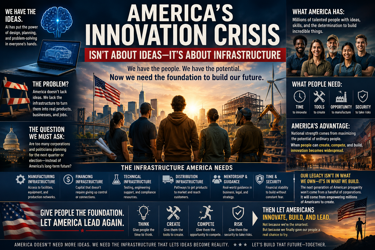 America's Innovation Crisis Isn't About Ideas—It's About Infrastructure