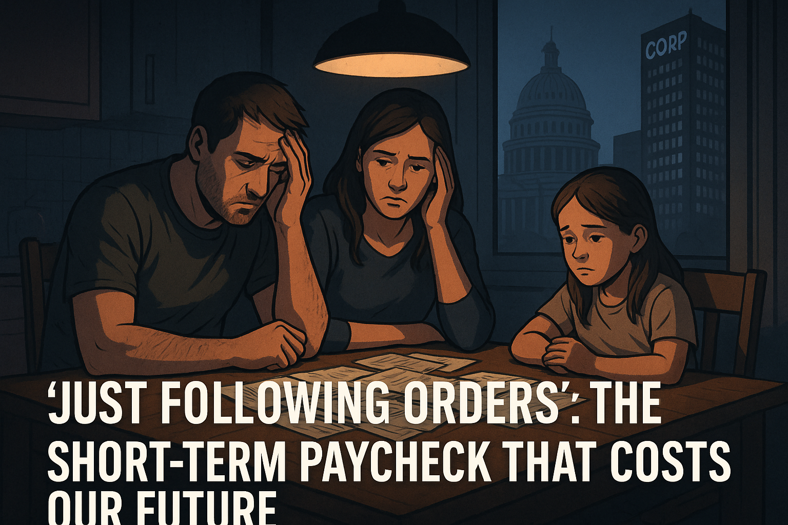 "Just Following Orders": The Short-Term Paycheck That Costs Our Future