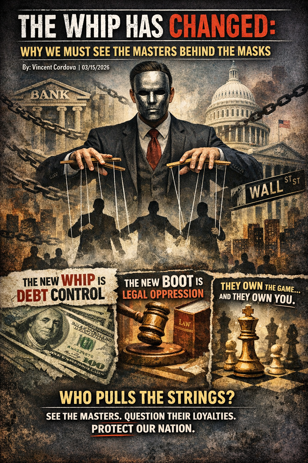 The Whip Has Changed: Why We Must See the Masters Behind the Masks