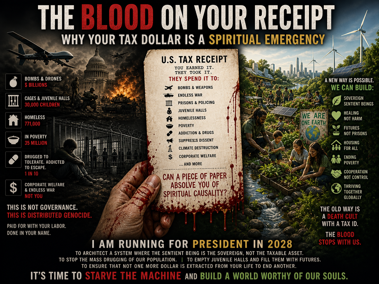 The Blood on Your Receipt: Why Your Tax Dollar Is a Spiritual Emergency