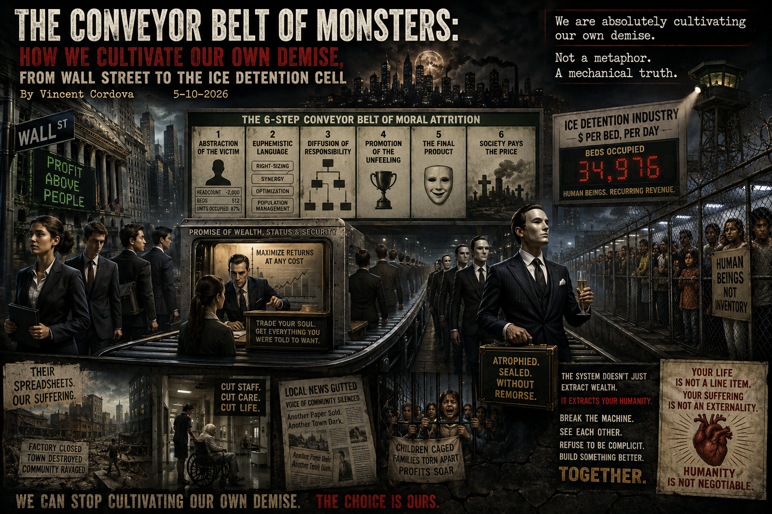 The Conveyor Belt of Monsters: How We Cultivate Our Own Demise, From Wall Street to the ICE Detention Cell