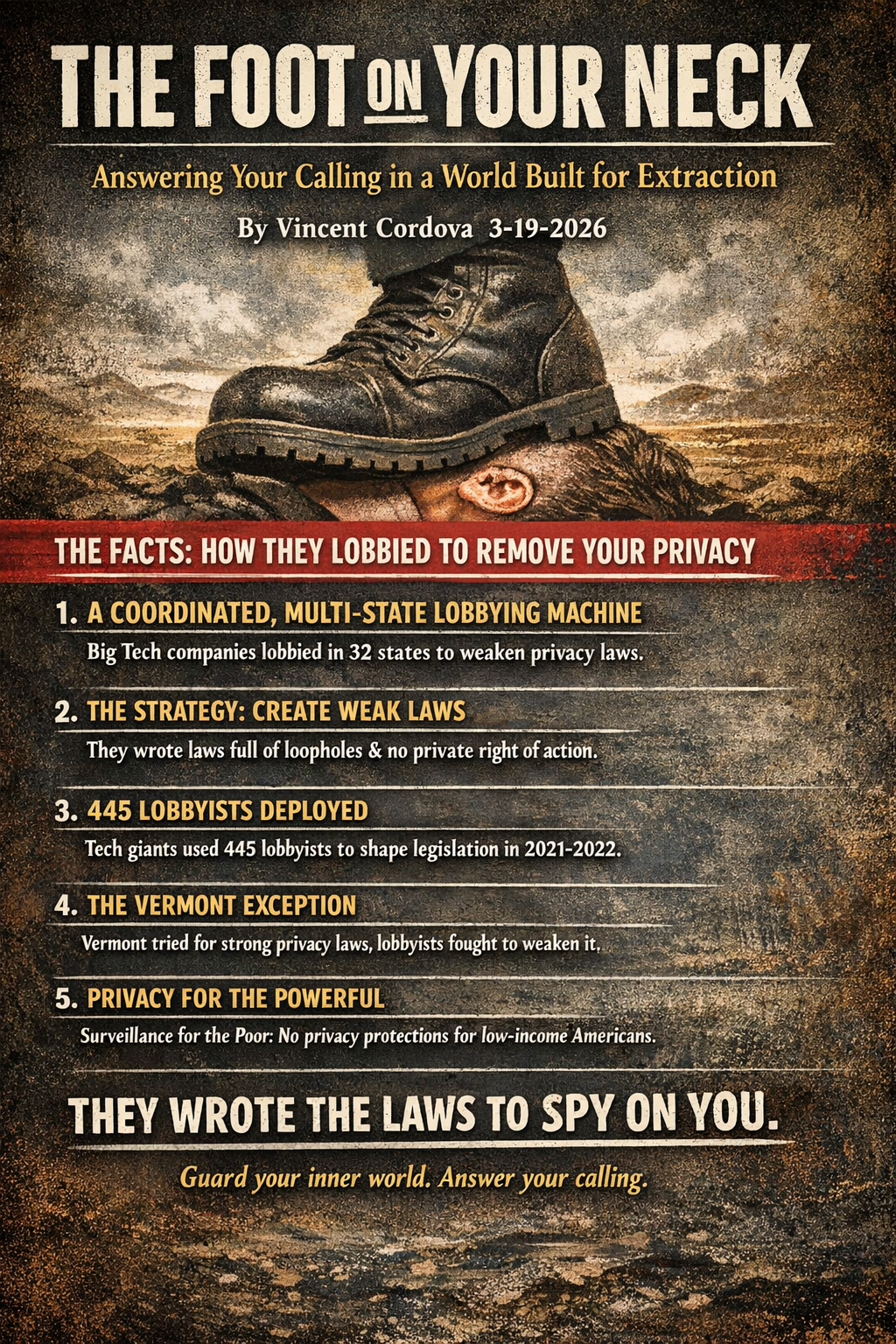 The Foot on Your Neck: Answering Your Calling in a World Built for Extraction