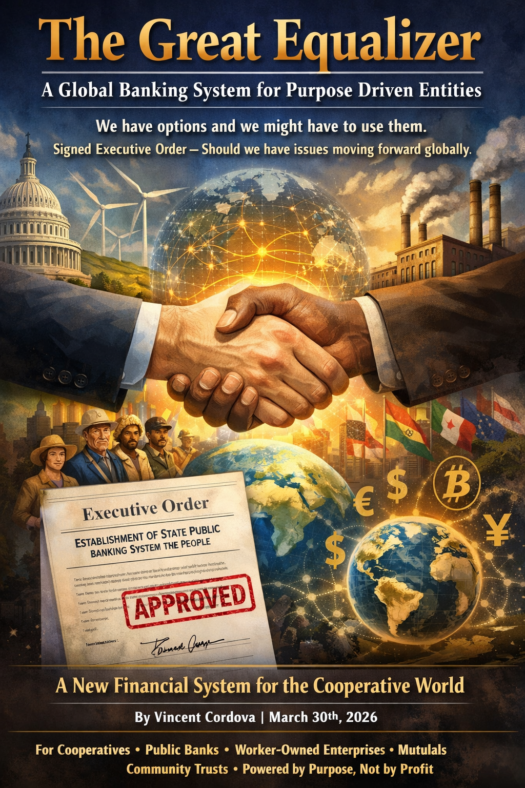 The Great Equalizer: A Global Banking System for Purpose Driven Entities