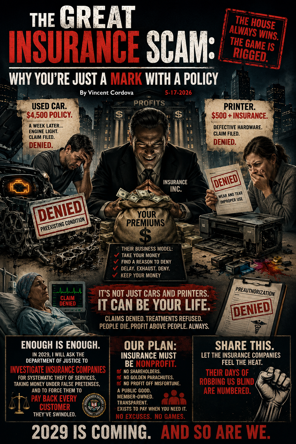 The Great Insurance Scam: Why You're Just a Mark With a Policy