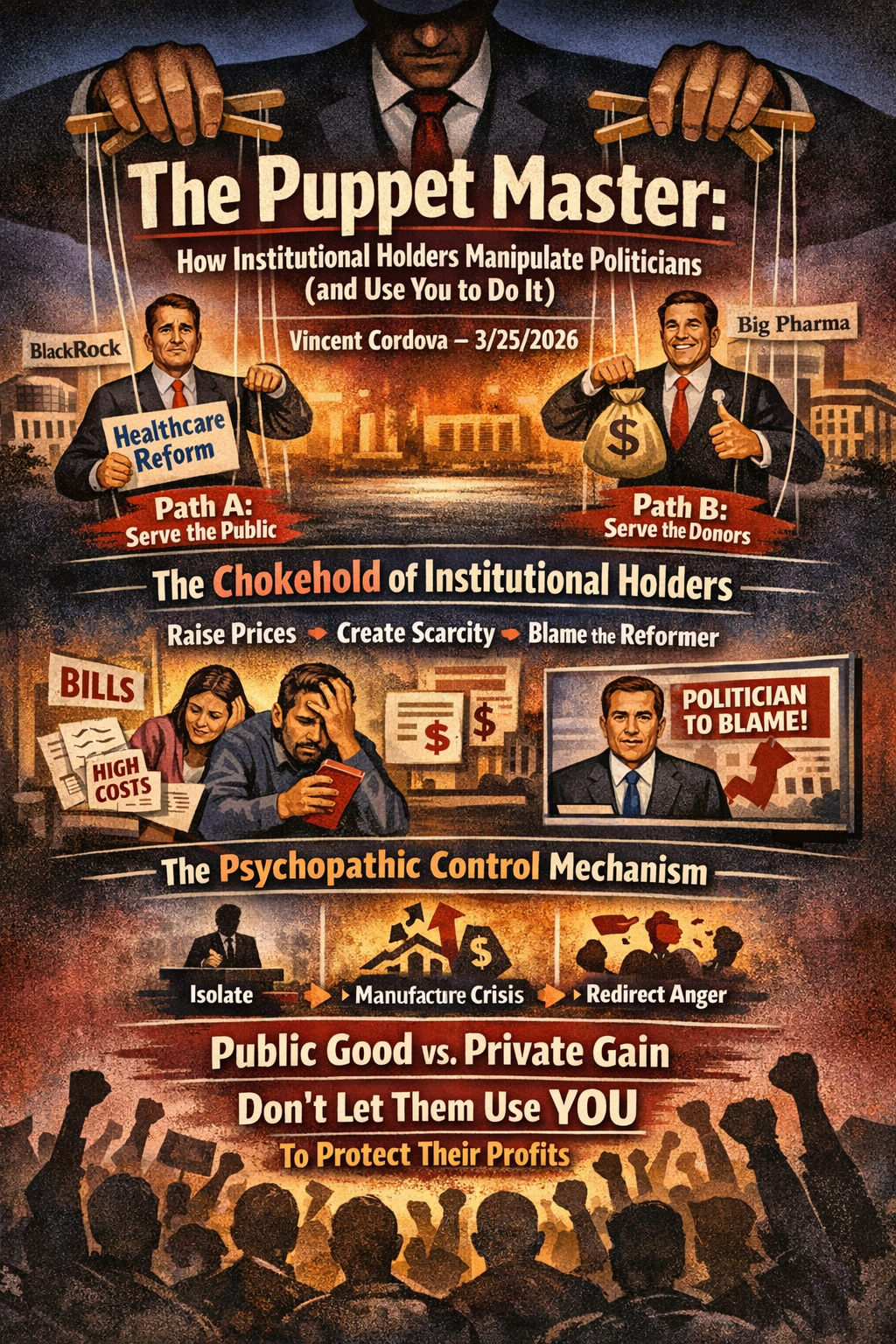 The Puppet Master: How Institutional Holders Manipulate Politicians (and Use You to Do It)