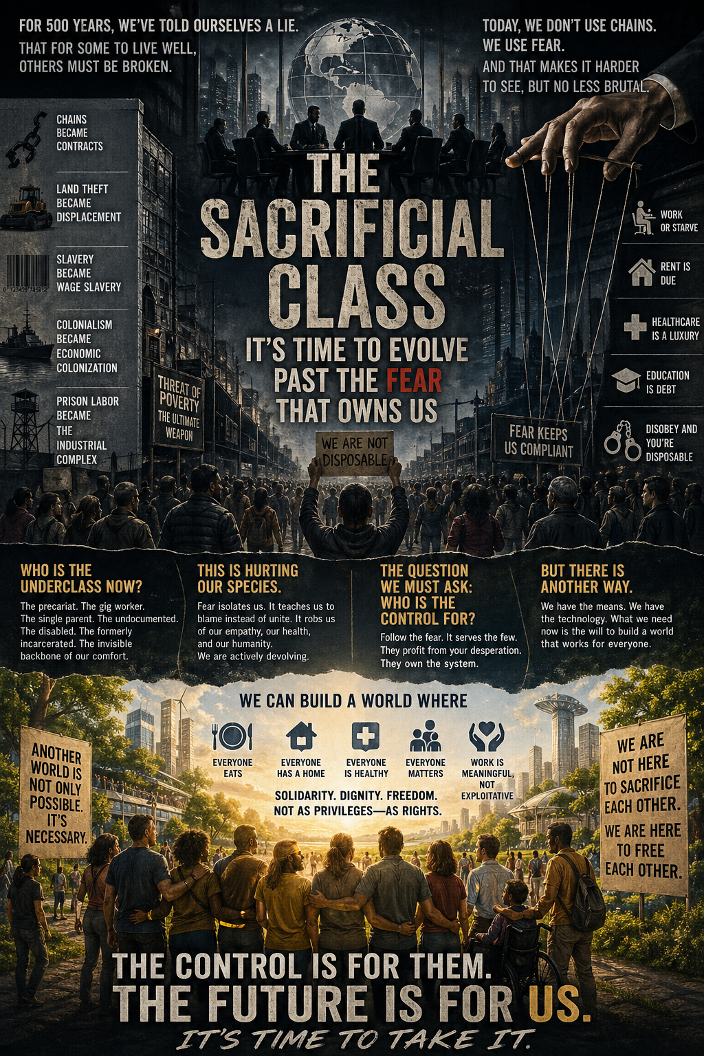 The Sacrificial Class: It's Time to Evolve Past the Fear That Owns Us