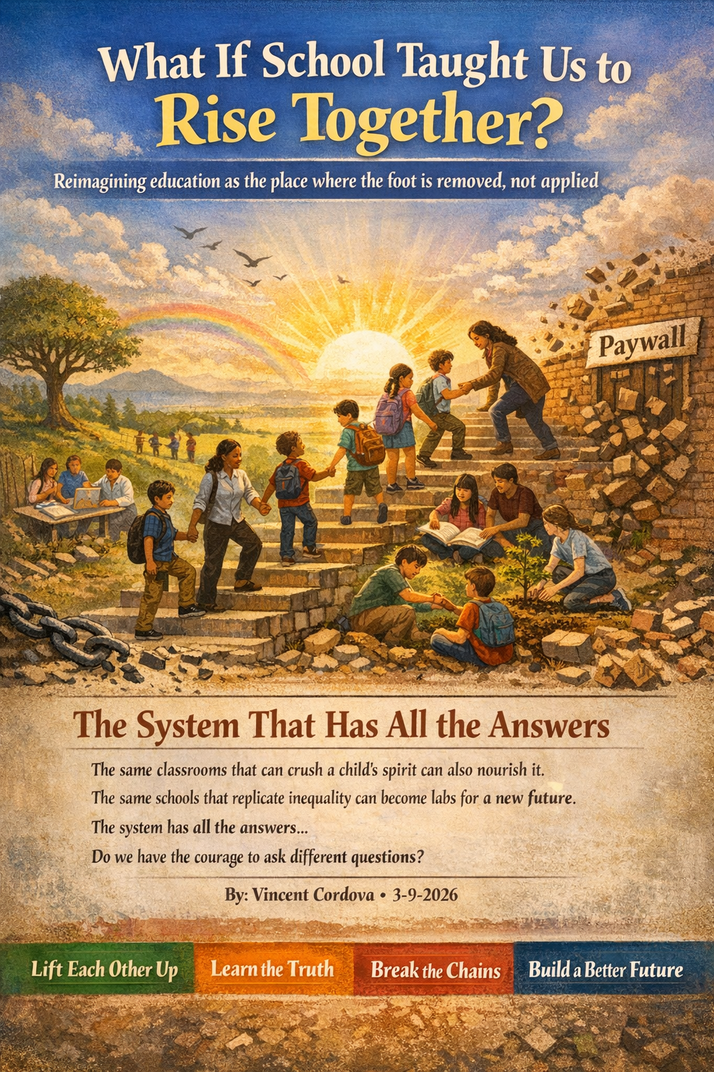 What If School Taught Us to Rise Together?